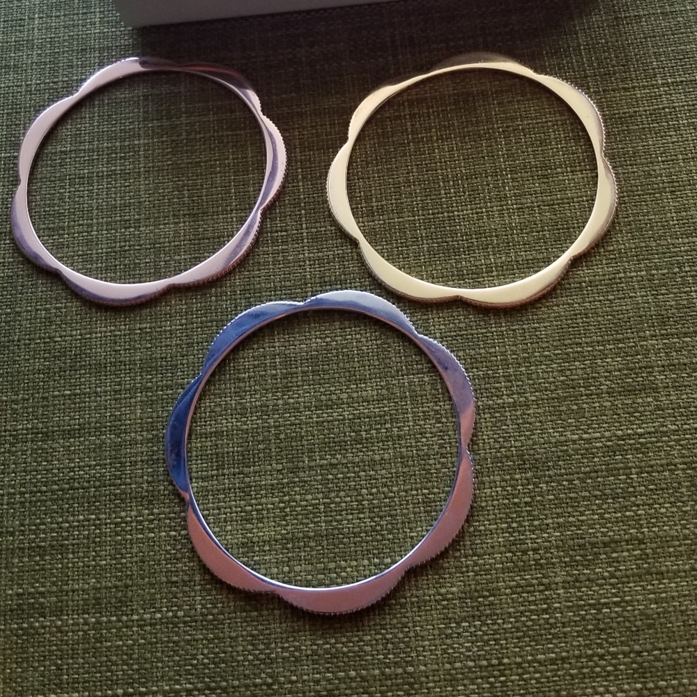 Kate Spade tricolor bangles